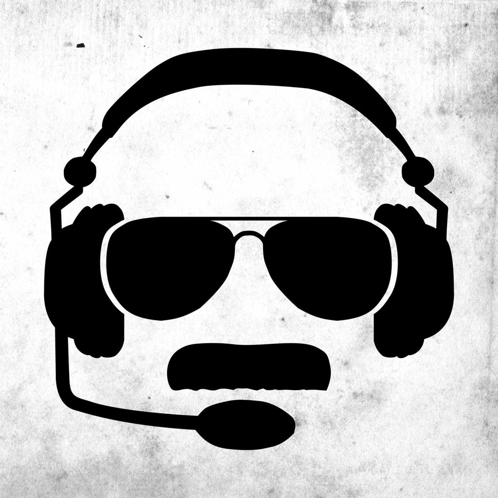 Headset, Glasses, Stache Decal