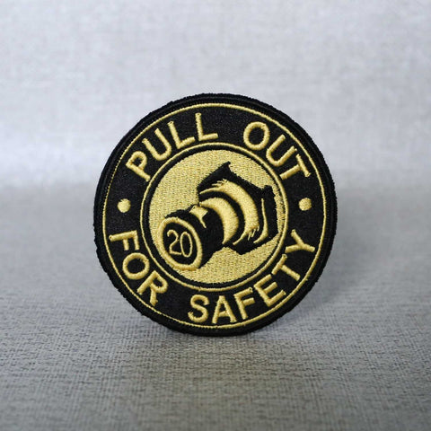 Pull Out for Safety Patch - Yellow/Black