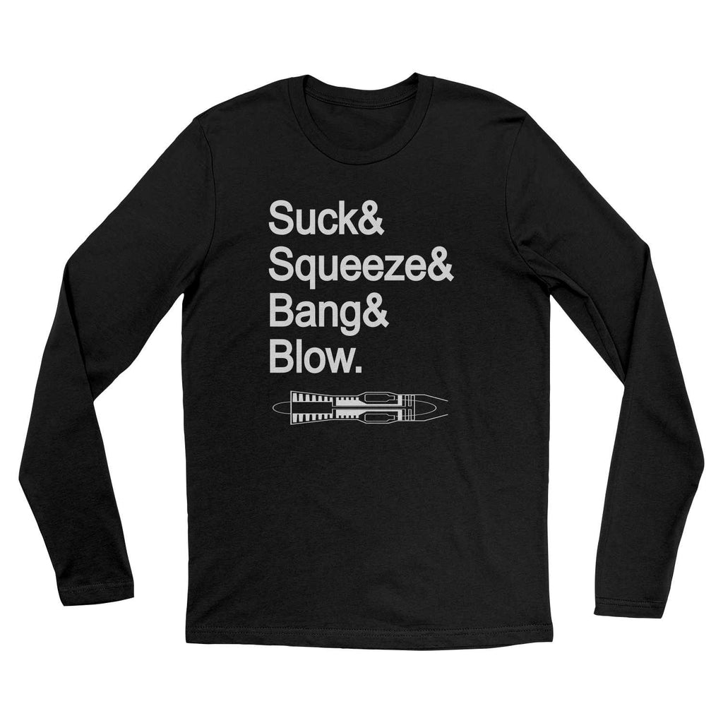 Suck Squeeze Bang Blow Long-Sleeve T-Shirt